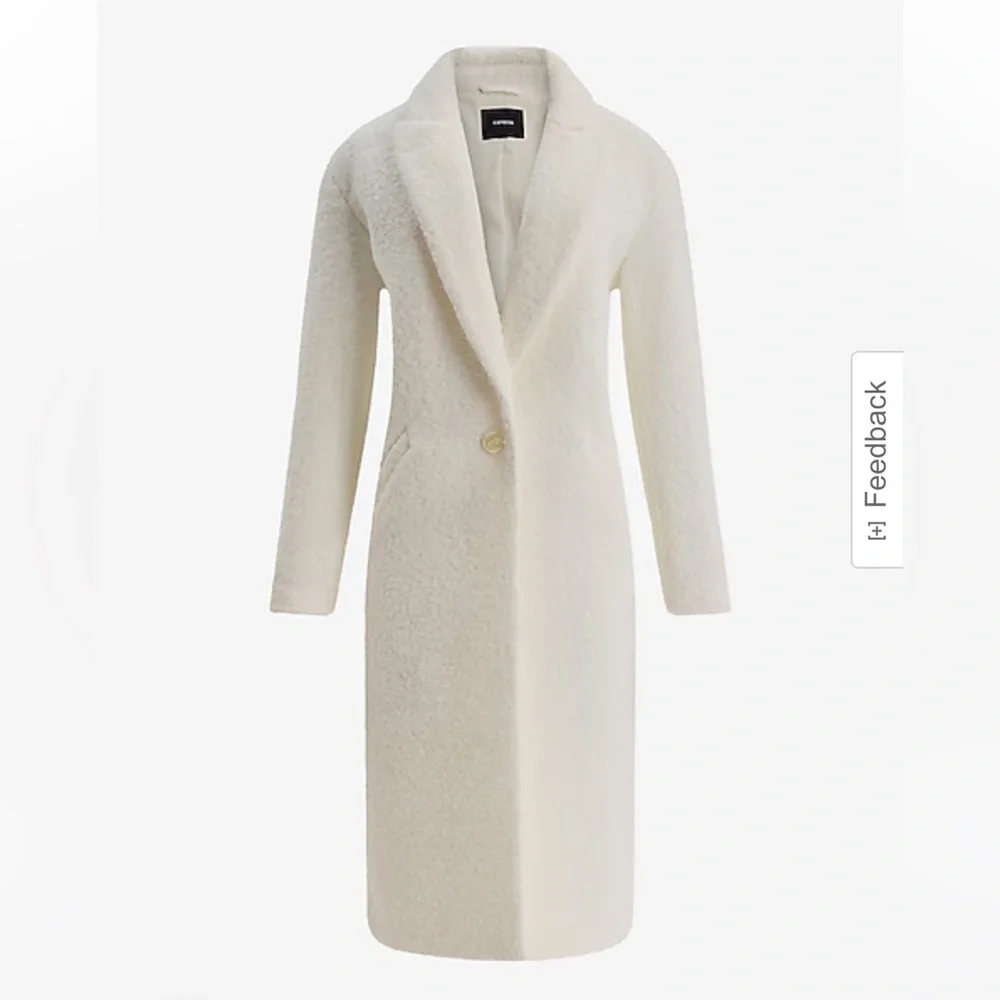 Express Boucle One Button Coat - Picture 2 of 8